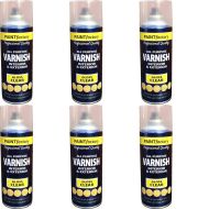 Paint Factory Varnish Interior & exterior All Purpose Gloss Clear 400ml - Pack of 6
