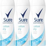 Sure Motion Sense Women Cotton Dry Deodorant 150ml - Pack of 3