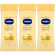 Vaseline Intensive Care Essential Healing Body Lotion Moisture 400ml - Pack of 3