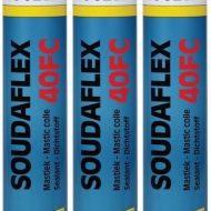 Soudal Soudaflex 40FC Polyurethane Sealant Grey 310ml - Pack of 3