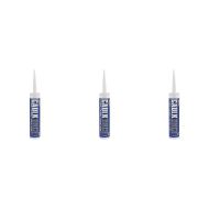 Everbuild Caulk Once Premium Quality Acrylic Caulk White 380 ml - Pack of 3