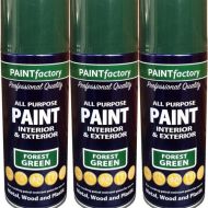 Paint Factory All Purpose Forest Green 400ml - Pack of 3