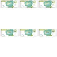 Pampers Harmonie Aqua Baby Water Wipes 48s pack on a clean nursery changing table
