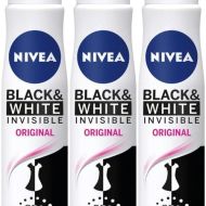 Nivea Black And White Invisible Original Antiperspirant Women Spray 150ml - Pack of 3
