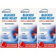 Galpharm Blocked Nose Relief Nasal Spray 15ml bottle on a clean surface
