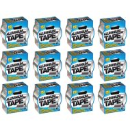 Silver Aluminium Tape 48mm X 10 Metres - Pack of 12