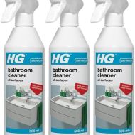 HG Bathroom Cleaner All Surfaces 500ml Spray - Pack of 3