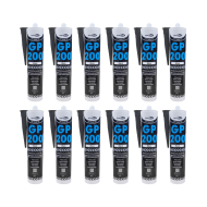 Bond It Trade GP200 Black Multipurpose Silicone Sealant 275ml - Pack of 12
