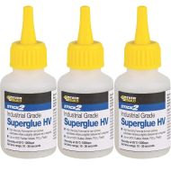 Everbuild Stick 2 Superglue High Viscosity 50g - Pack of 3