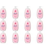Johnson's Baby Lotion 500ml bottle on a clean nursery changing table
