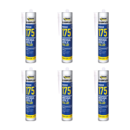 Everbuild 175 Universal Acrylic Sealant 300ml - Pack of 6