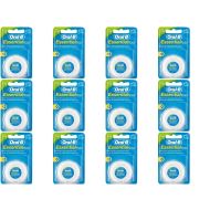 Oral B Essential Waxed Mint Floss 50m - Pack of 12