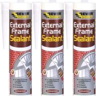 Everbuild External Frame Acrylic Sealant Brown 290ml - Pack of 3