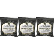 Jakemans Throat and Chest Menthol Sweets Cherry 73g - Pack of 3