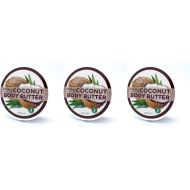 Derma V10 Coconut Body Butter Deep Moisturizing & Nourishment 220ml - Pack of 3