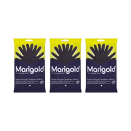 Marigold Extra Tough Outdoor Cleaning Rubber Gloves Extra Large Black - Pack of 3