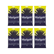 Marigold Extra Tough Outdoor Cleaning Rubber Gloves Extra Large Black - Pack of 6