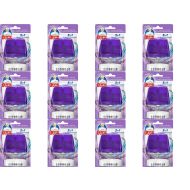 Toilet Duck Purple Wave Rimblock Holder 55ml clipped onto a toilet rim
