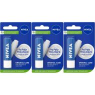 NIVEA Lip Balm Original Care 4.8g - Pack of 3