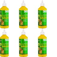 Everbuild 502 All Purpose Weatherproof Wood Adhesive Bottle 500ml - Pack of 6