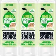 Original Source Lime and Coconut Shower Gel 250ml - Pack of 3
