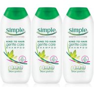 Simple Kind to Hair Gentle Care with Pro-Vitamin B5 Hair Shampoo 200ml - Pack of 3