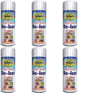Fresh & Bright Fridge Freezer Anti-Bacterial De Icer Spray 200ml bottle on a kitchen counter
