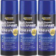 Everbuild All Purpose Silicone Spray 400ml - Pack of 3