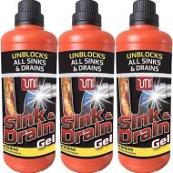 Homecare Essential Power Sink & Drain Unblocker Gel 1 Litre - Pack of 3