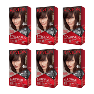 Revlon Colorsilk Hair Colour Dark Mahogany Brown 32 - Pack of 6