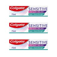 Colgate Sensitive Instant Relief Enamel Repair Toothpaste 75 ml - Pack of 3