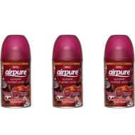 Airpure Automatic Air Freshener Refill Mulled Wine 250ml - Pack of 3