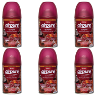 Airpure Automatic Air Freshener Refill Mulled Wine 250ml - Pack of 6