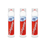Colgate Toothpaste Pump Cool Stripe Cavity Protection Fluorid 100ml - Pack of 3
