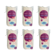 Cotton Tree Extra Large Oval Pads 100% Cotton & Soft 40pk - Pack of 6