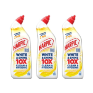 Harpic Bleach White & Shine Citrus Fresh Toilet Cleaner 750ml - Pack of 3