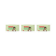 Huggies Natural Care Baby Wipes pack of 48 on a clean nursery changing table

