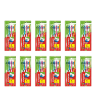 Colgate Tooth Brush Premier Clean Medium Removes Stains - Pack of 12