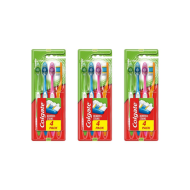 Colgate Tooth Brush Premier Clean Medium Removes Stains - Pack of 3