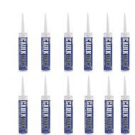 Everbuild Caulk Once Premium Quality Acrylic Caulk White 380 ml - Pack of 12