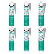 Bond It Multi-Mate Multipurpose Sealant Grey EU3 - Pack of 6