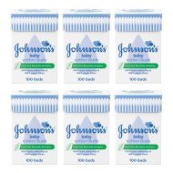 Johnsons Baby Cotton Buds 100 Buds - Pack of 6