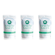 Elysium Spa Natural Eucalyptus Epsom Salts 1kg - Pack of 3