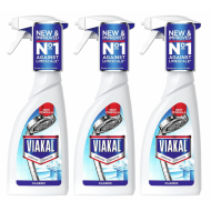 Viakal Classic Limescale Remover Spray 500ml bottle on a clean bathroom surface
