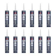 Everbuild Caulk Once Premium Quality Acrylic Caulk White 295 ml - Pack of 12