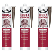 Bond It Frame-Mate Door & Window Brown Sealant 310ml  - Pack of 3