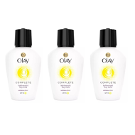 Olay SPF15 Complete Lightweight 3-in-1 Normal/Oily Moisturiser Day Fluid 100ml - Pack of 3