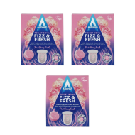 Astonish Toilet Bowl Fizz & Fresh Tabs Pink Peony Fresh 8 Tablets - Pack of 3