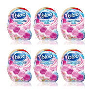 Bloo Brilliant Gel All in 1 Toilet Rim Block Cleaner Spring Rain 42g - Pack of 6