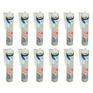 Bond It GP200 Silicone Sealant Glazing Sanitary Waterproofing 310ml - Pack of 12